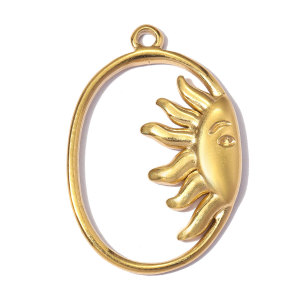 Pendentifs Simples À Faire Soi-Même Pour Femmes, En Acier Inoxydable Étanche, Couleur Or, En Forme De Cœur, D'Étoile, De Rectangle Ou De Fer À Cheval h5 Image3