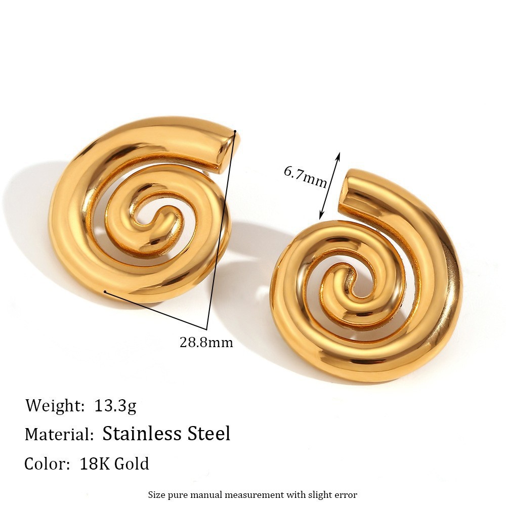 Boucles D'Oreilles Puces Pour Femmes, Style Océan, En Acier Inoxydable, Étanches, Couleur Or, Motif Étoile De Mer 