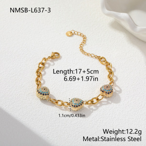 Ensembles De Bijoux Pour Femmes Simple Series Daily Circle En Acier Inoxydable Étanche Couleur Or h5 