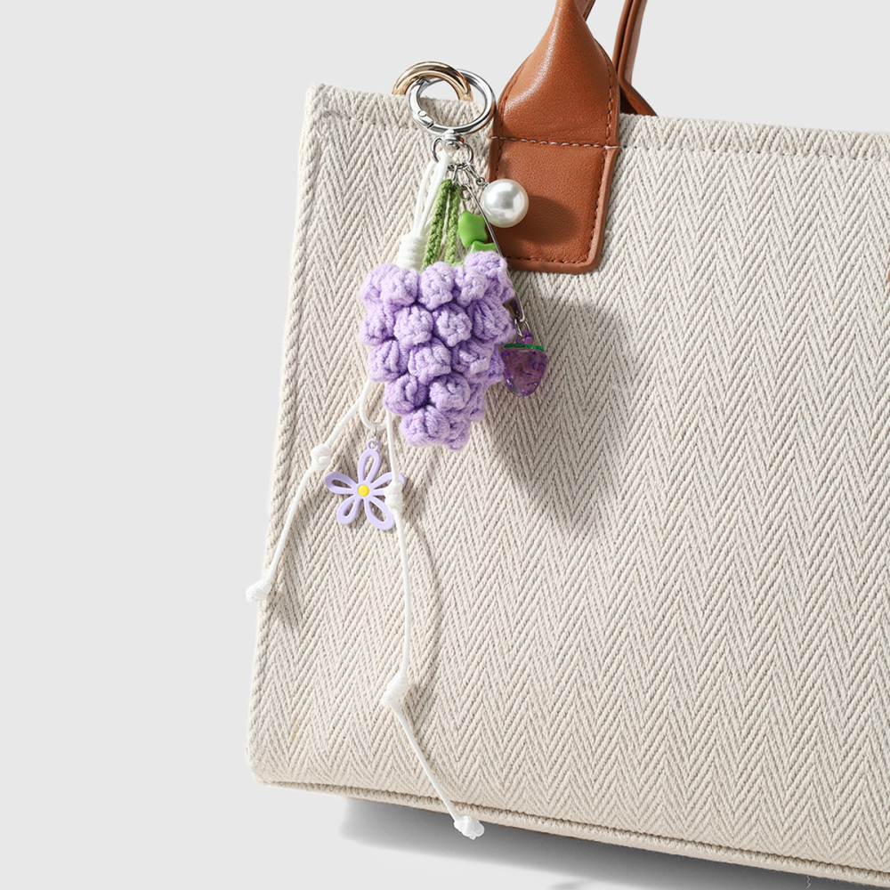 Breloques De Sac En Polyester Simple Series Daily Flower Raisin Image4