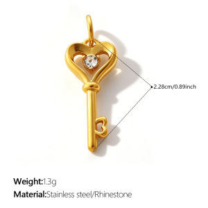 Pendentifs Étanches En Acier Inoxydable Couleur Or h5 Image2