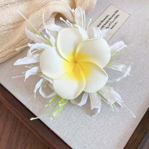 Pinces À Cheveux En Tissu Dégradé De Couleurs Florales, Collection Romantique, Pour Les Vacances h5 Image2