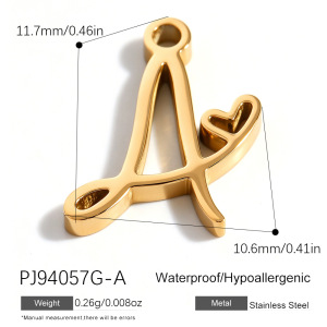 Pendentifs Femme Simple Series Diy En Acier Inoxydable Étanche Couleur Or h5 