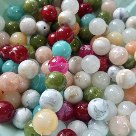 1 perle acrylique dégradée pour bijoux (20 mm) 2