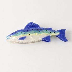 Pinces À Cheveux En Acétate De Poisson, Style Océanique Mignon Et Coloré, Série Simple h5 