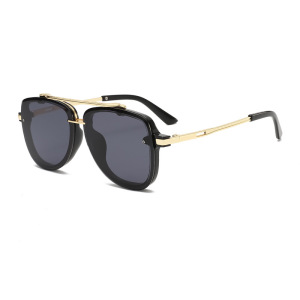 Lunettes De Soleil Simple Series Daily Solid Color À Imprimé Léopard Dégradé h5