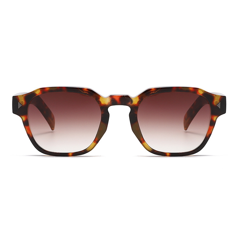 Lunettes De Soleil Simple Series Daily Solid Color À Imprimé Léopard Dégradé Image4