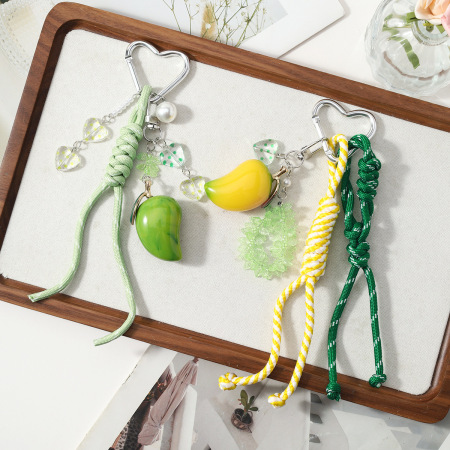 Breloques de sac en alliage Simple Series Daily Heart Fruit Leaf 2