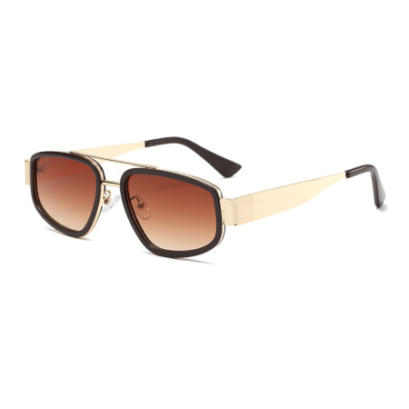 Lunettes de soleil élégantes de la série Simple, couleur unie dégradée
