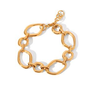 Chaîne Simple Pour Tous Les Jours, En Acier Inoxydable Étanche, Couleur Or Et Argent. Bracelet Chaîne Femme Couleur Or. h5