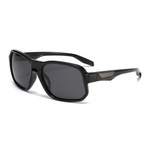 Lunettes De Soleil Femme Simple Series Sports À Dégradé De Couleurs Mixtes, Style Cyclisme h5 Image2