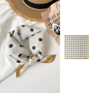 Écharpes D'Été Élégantes En Coton À Pois Multicolores Pour Femmes h5 