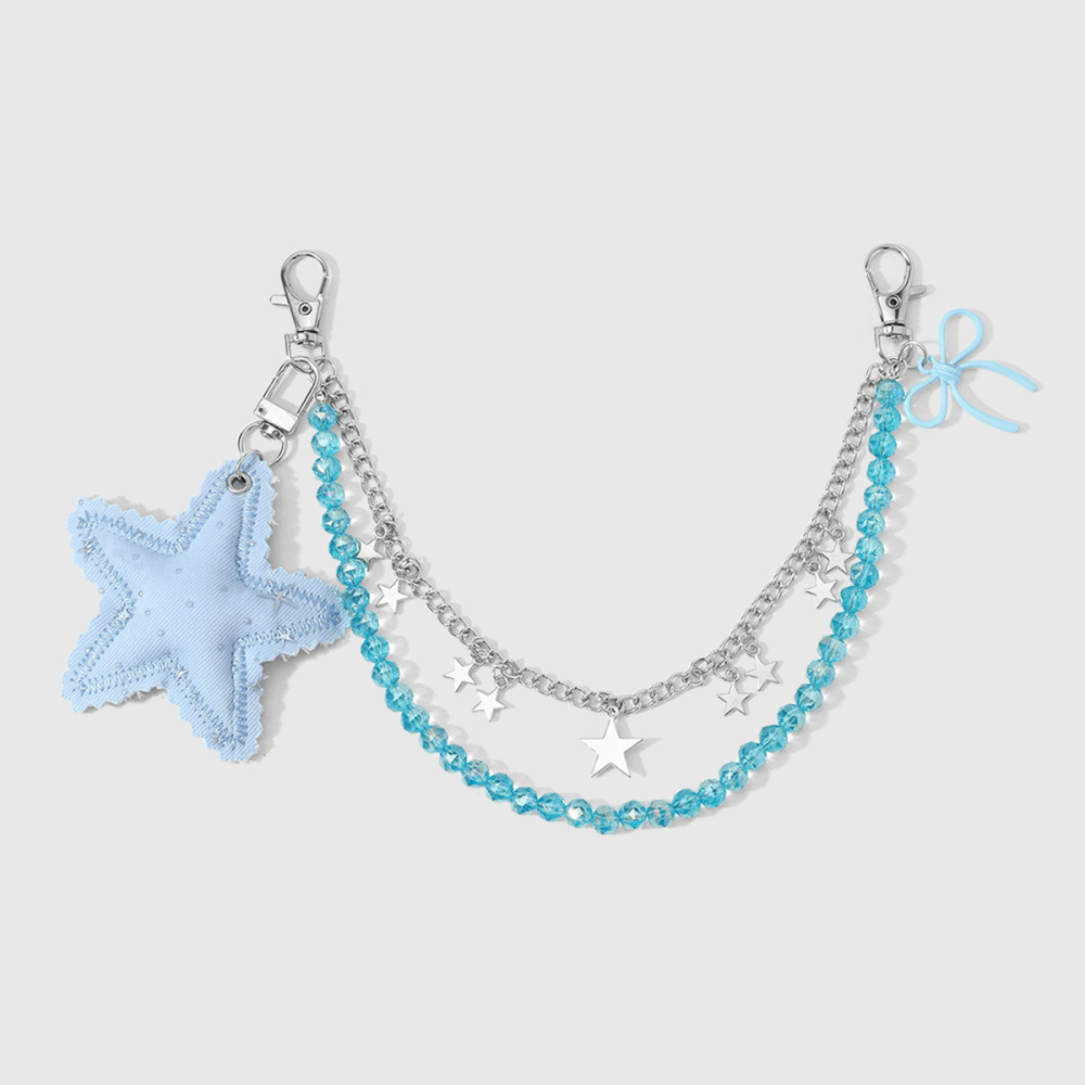 Perles Nœud Papillon Quotidien Simple, Breloques De Sac En Alliage Étoile