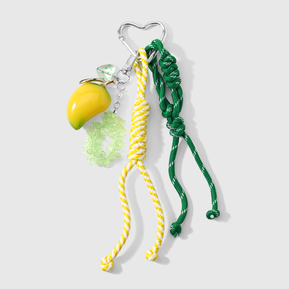 Breloques De Sac En Alliage Simple Series Daily Heart Fruit Leaf