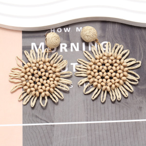 Boucles D'Oreilles Pendantes Pour Femme, Collection Romantique, Perles Et Fleurs, Style Vacances. h5 Image3