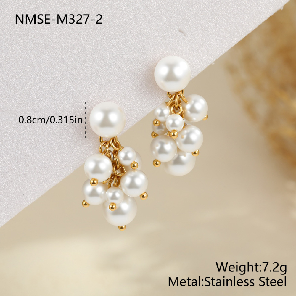 Boucles D'Oreilles Pendantes Pour Femmes, Forme Irrégulière, En Acier Inoxydable, Étanches, De La Collection Simple Series Daily
