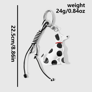 Breloques En Cuir Pour Sac, Collection Simple Series Cute Puppy Twist Cartoon Star h5 Image2
