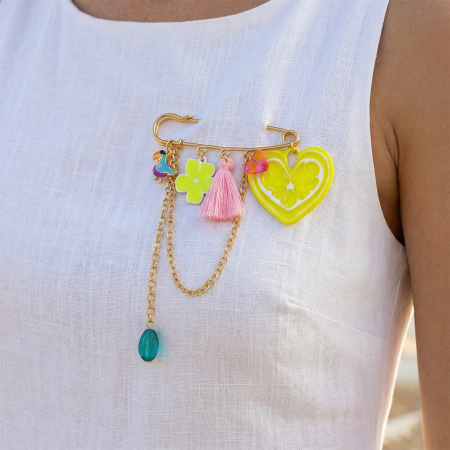 Broches en alliage Sweet Heart de la série romantique