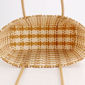 Sac Fourre-Tout Femme En Plastique Tissé Multicolore Style Vacances h5 Image5