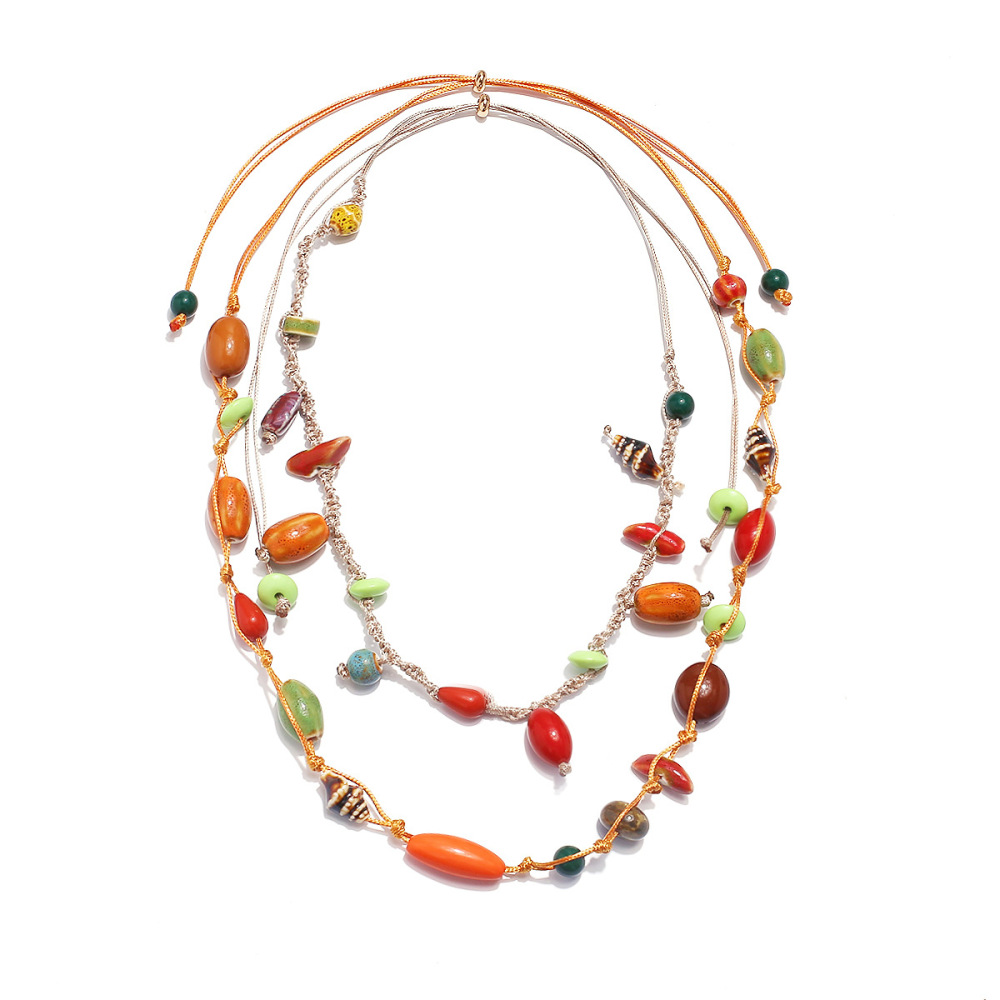Colliers Tressés En Résine Vacation Beads Pour Femmes Image2