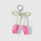 1 porte-clés rose rouge Image5