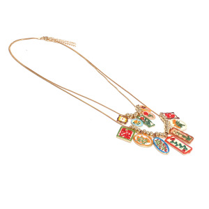 Ensembles De Colliers Pour Femmes En Alliage À Motif Floral Rétro De La Série Romantique h5 Image4