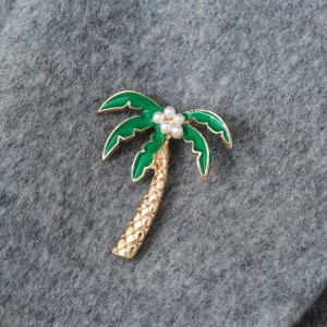 Broches En Alliage Représentant Des Cocotiers, Collection Simple Series Natural Plant h5 Image2