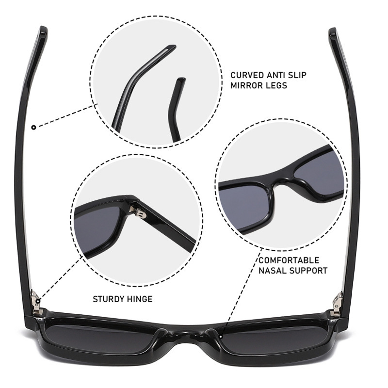 Lunettes De Soleil Unisexes Décontractées À Imprimé Léopard Dégradé De La Série Simple Image5