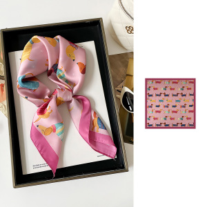 Écharpes D'Été Pour Femmes En Polyester Avec Motif De Chien Mignon h5