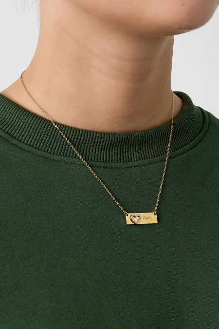 Collier avec photo et cœur 2