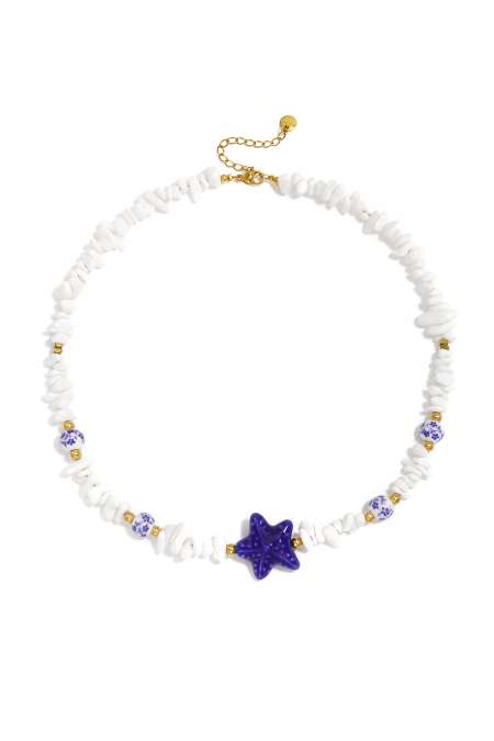 Colliers de perles de pierre Étoile de mer Collection vacances/plage Romantique Bijoux pour femmes