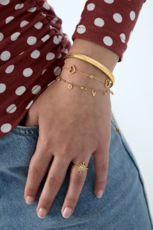 Bracelet D'Amour Avec Pierres Pendantes h5 Image2