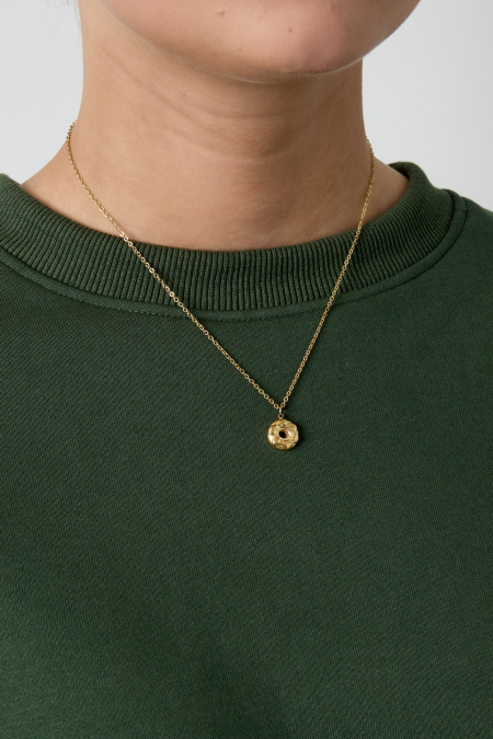 Collier avec pendentif donut 2