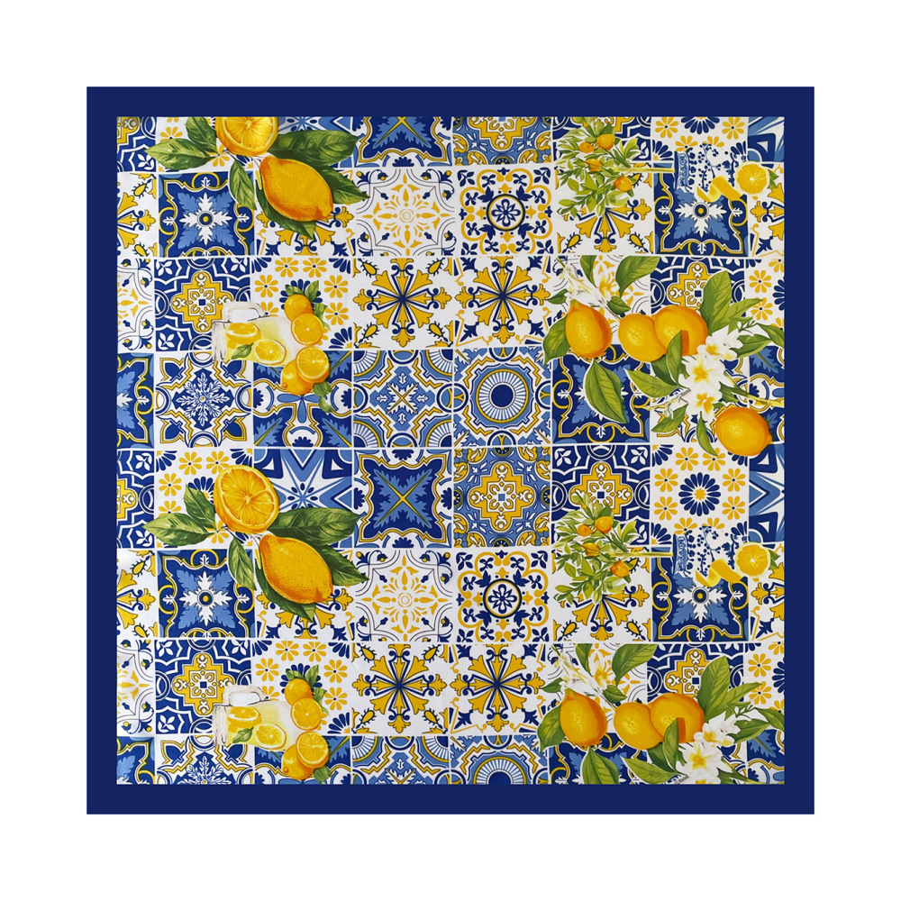 Écharpes D'Été Pour Femmes En Polyester, Motif Fleurs Et Fruits, Collection Romantique Image3