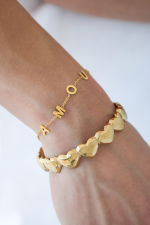 Bracelet Amour Lettres Épaisses h5 Image2