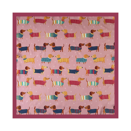 Écharpes d'été pour femmes en polyester avec motif de chien mignon 2