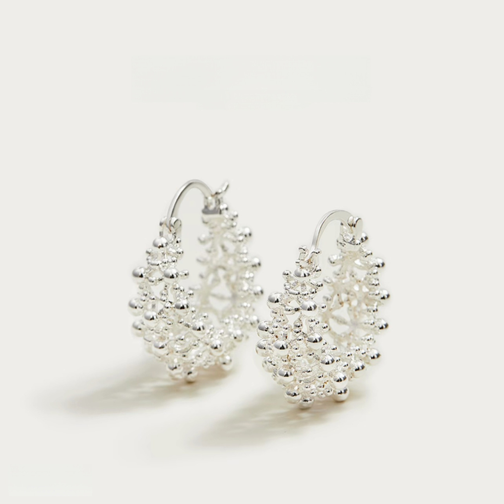 Boucles D'Oreilles Créoles Pour Femmes, Couleur Cuivre Doré, Inspirées De Feux D'Artifice Simples Et Élégants. Image2