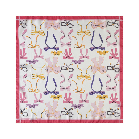 Écharpes d'été pour femmes en polyester avec nœud papillon, collection romantique