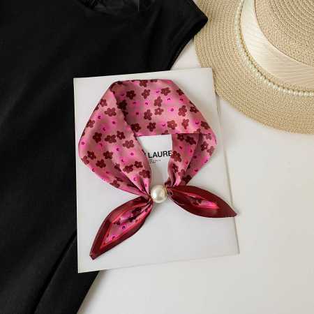 Écharpes d'été élégantes à fleurs en polyester pour femmes, collection romantique 2