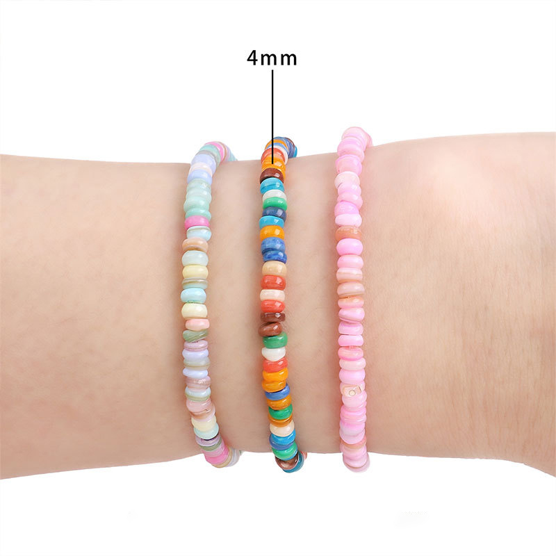 Série Simple Diy Boucles D'Oreilles Coquillages Ronds Perles Image3
