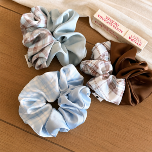 Chouchous En Tissu À Carreaux De La Série Simple Daily h5 Image3
