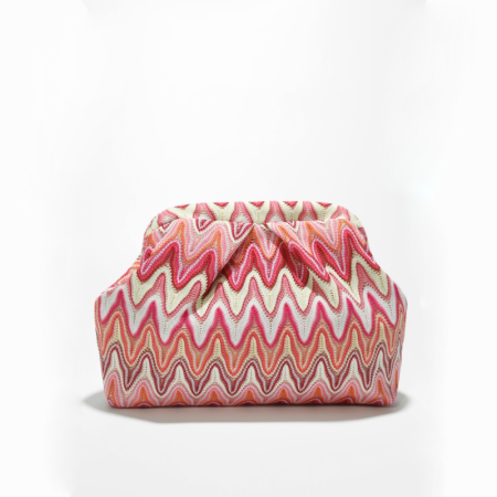 Sac carré pour femme en polyester multicolore ajouré, style décontracté, sans rayures