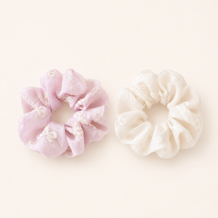 Chouchous En Polyester Uni Couleur Fleur De La Série Simple Daily