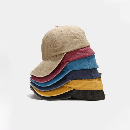 Casquette de baseball décontractée en tissu uni 2