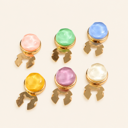 Boutons de manchette en alliage de couleur unie, forme irrégulière, collection Simple Series Daily 2