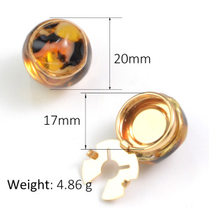 Boutons De Manchette En Alliage À Dégradé De Couleurs, Forme Irrégulière, Collection Quotidienne Simple Series h5 Image2