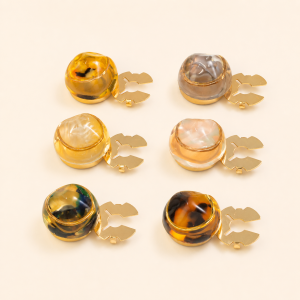 Boutons De Manchette En Alliage À Dégradé De Couleurs, Forme Irrégulière, Collection Quotidienne Simple Series h5 Image3