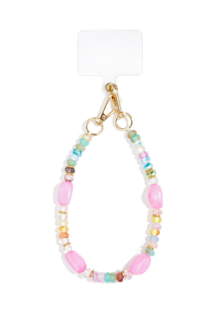 Chaîne de téléphone en perles acryliques simples, accessoires du quotidien