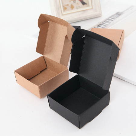 Boîtes à bijoux rectangulaires en papier uni de la série Simple Daily