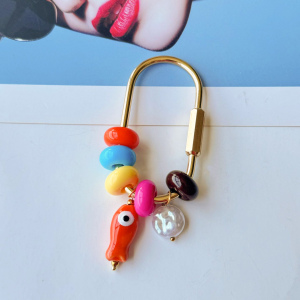 Breloques De Sac Pour Femme En Cuivre Avec Perles Mignonnes En Forme De Poisson h5 